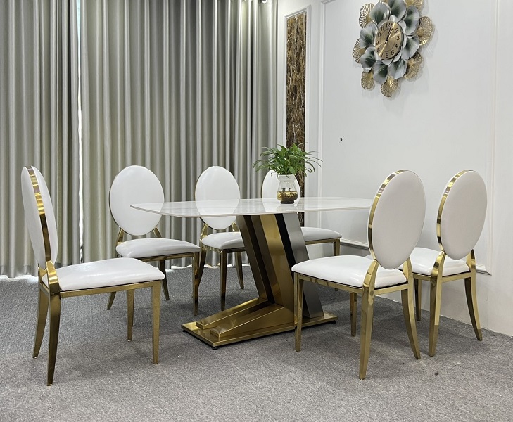 Bàn Ăn Cao Cấp 6 Ghế 835S