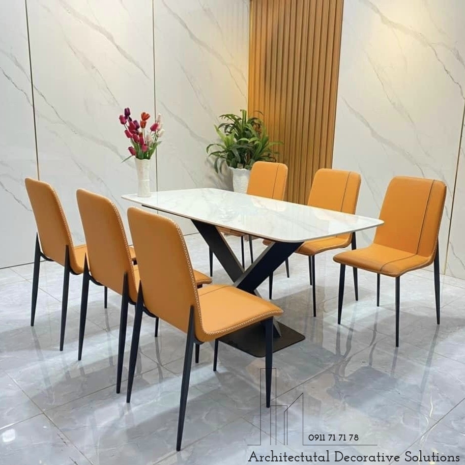 Bàn Ăn 6 Ghế Mặt Đá 954S