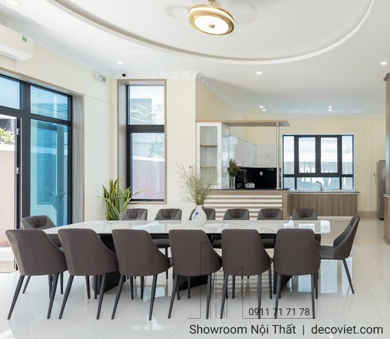 Bộ Bàn Ăn Mặt Đá 14 Ghế 965S