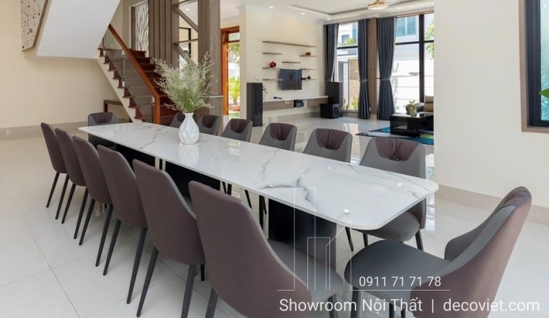 Bộ Bàn Ăn Mặt Đá 14 Ghế 965S