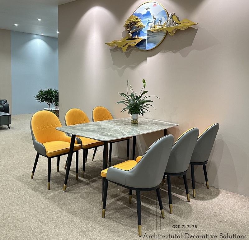 Bàn Ăn 6 Ghế Mặt Đá 997S