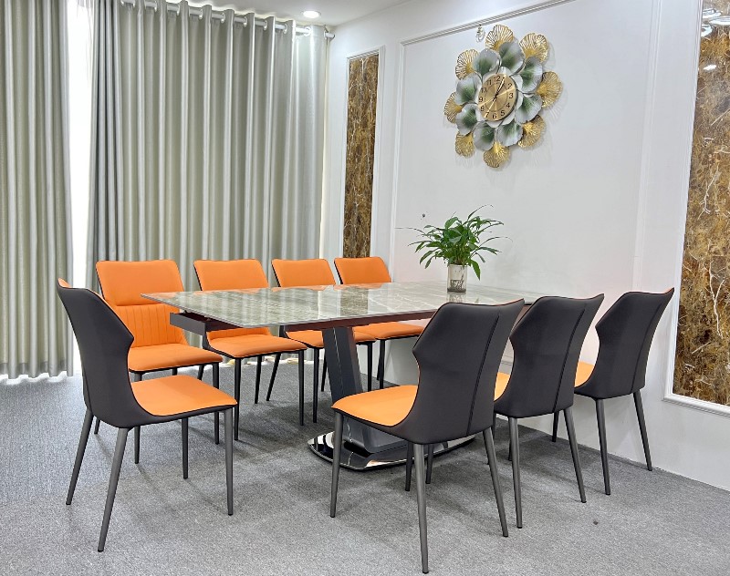 Bàn Ăn Mở Rộng Mặt Đá 892S