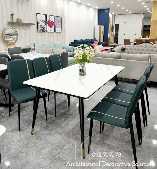 Bàn Ăn 6 Ghế Mặt Đá 428S