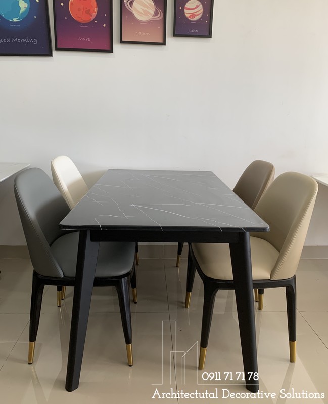 Bộ Bàn Ăn Mặt Đá 4 Ghế 492S