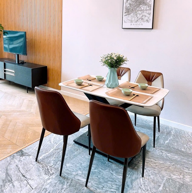 Bộ Bàn Ăn 4 Người Giá Rẻ 2713S