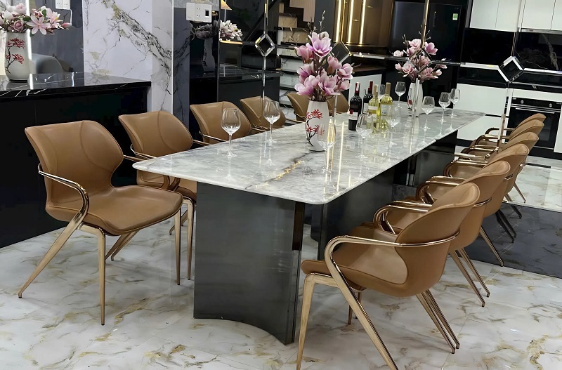 Bộ Bàn Ăn 6 Ghế Cẩm Thạch 2900S