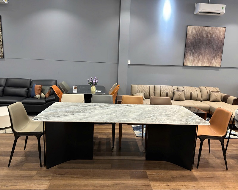 Bộ Bàn Ăn Mặt Đá 10 Người 2072S