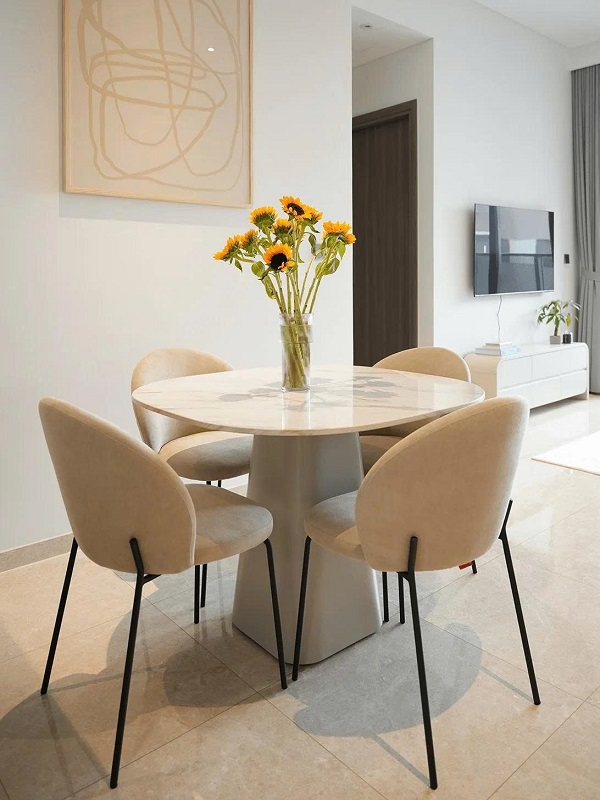 Bộ Bàn Ăn Mặt Đá 4 Ghế 2814S