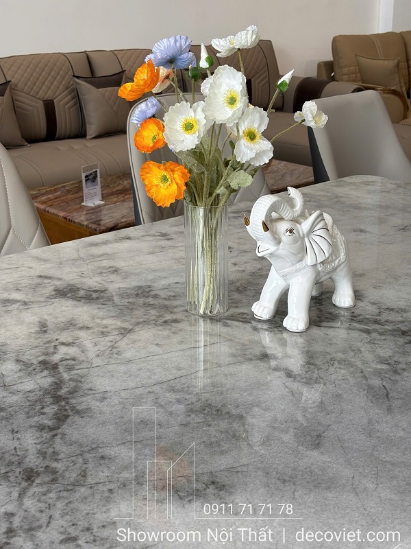 Bộ Bàn Ăn Mặt Đá 6 Người 2809S