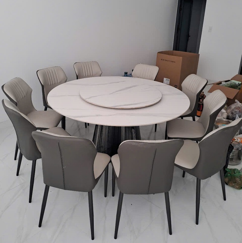 Bộ Bàn Ăn Tròn Xoay 1.6m 10 Ghế 2699S