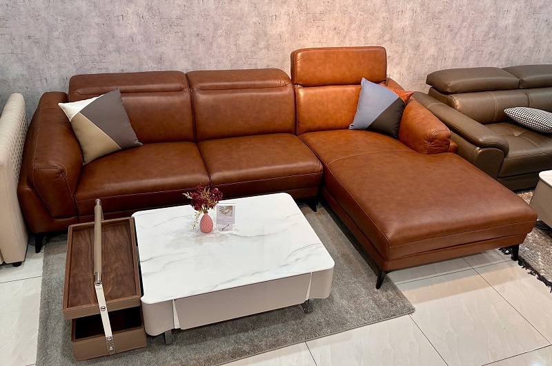 Sofa Da Bò Ý Nhập Khẩu 1112T