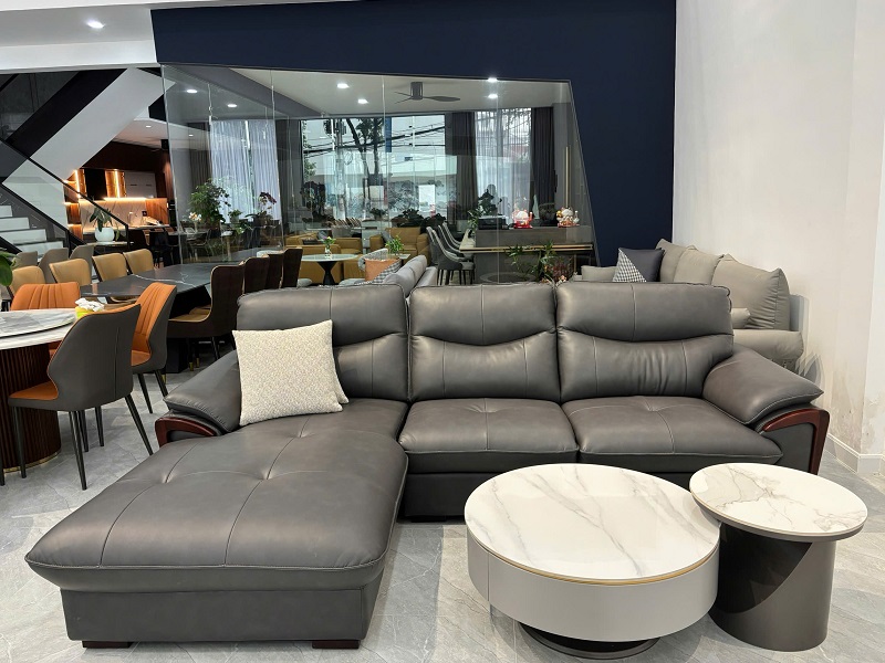 Ghế Sofa Da Góc L Hiện Đại 1020T