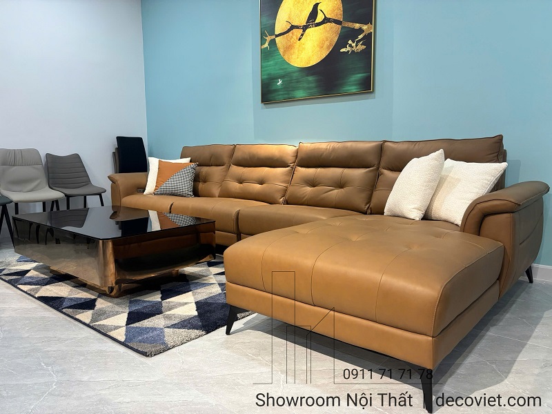 Ghế Sofa Góc Da Bò Thật 1021T