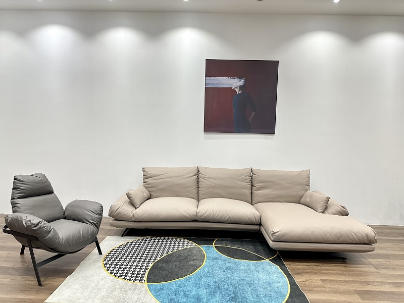 Sofa Da Bò Ý Đẹp 834T