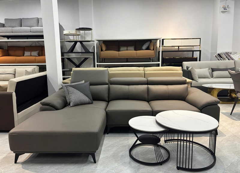 Sofa Da Chữ L Nhập Khẩu 1022T