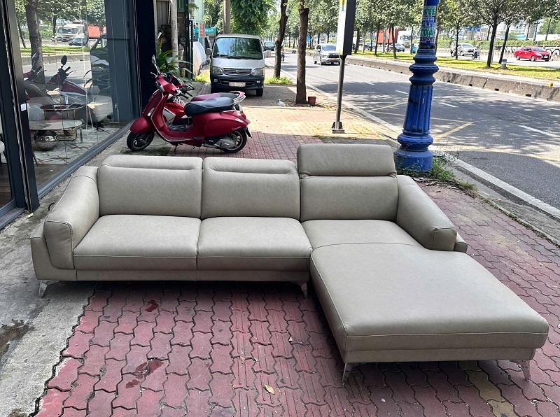 Sofa Góc Bọc Da Bò 1111T