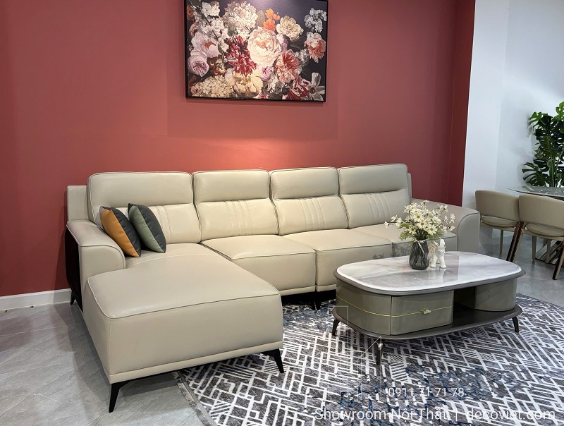 Sofa Góc L Bọc Da 1126T