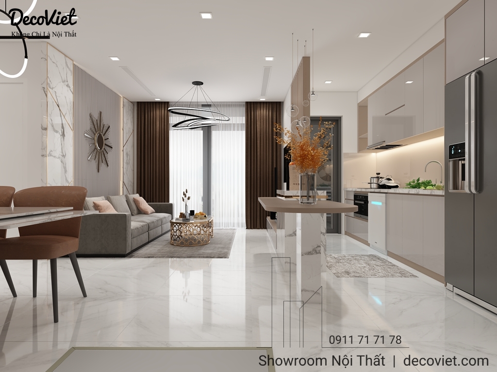 Thiết Kế Nội Thất Căn Hộ Chung Cư Vinhomes Tân Cảng 2PN