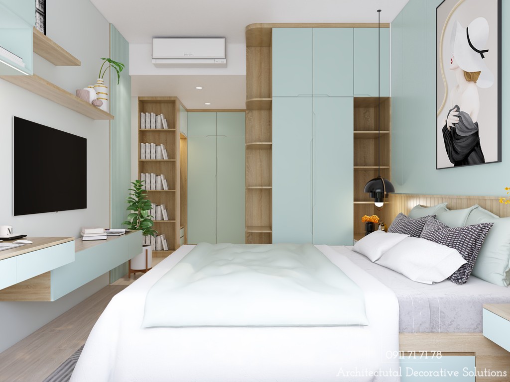 Thiết Kế Nội Thất Căn Hộ The Krista 2 Phòng Ngủ Đẹp Cho Vợ Chồng Trẻ