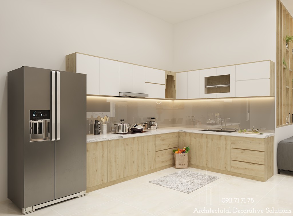 Thiết kế nội thất phòng khách - bếp đẹp sang trọng năm 2022