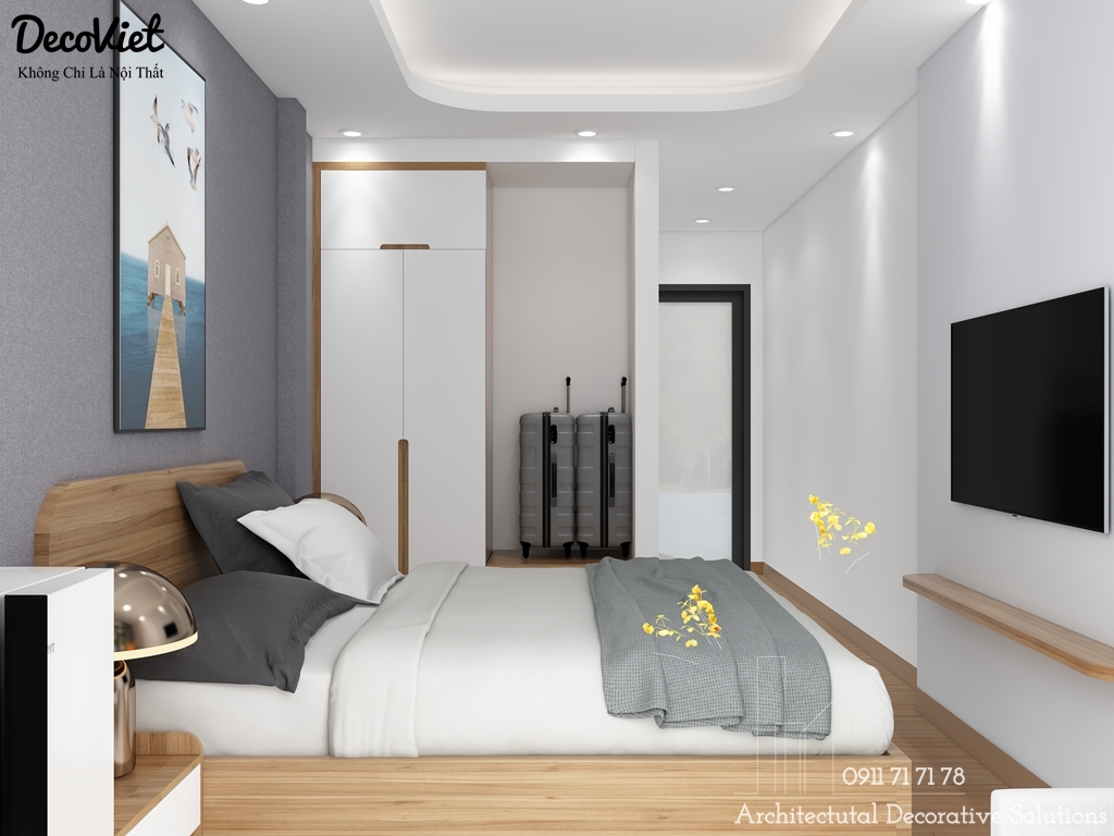 Phối Cảnh 3D Nội Thất Khách Sạn - Homestay Hiện Đại