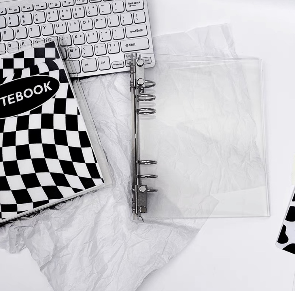 Binder A5 6 còng nhựa trong suốt