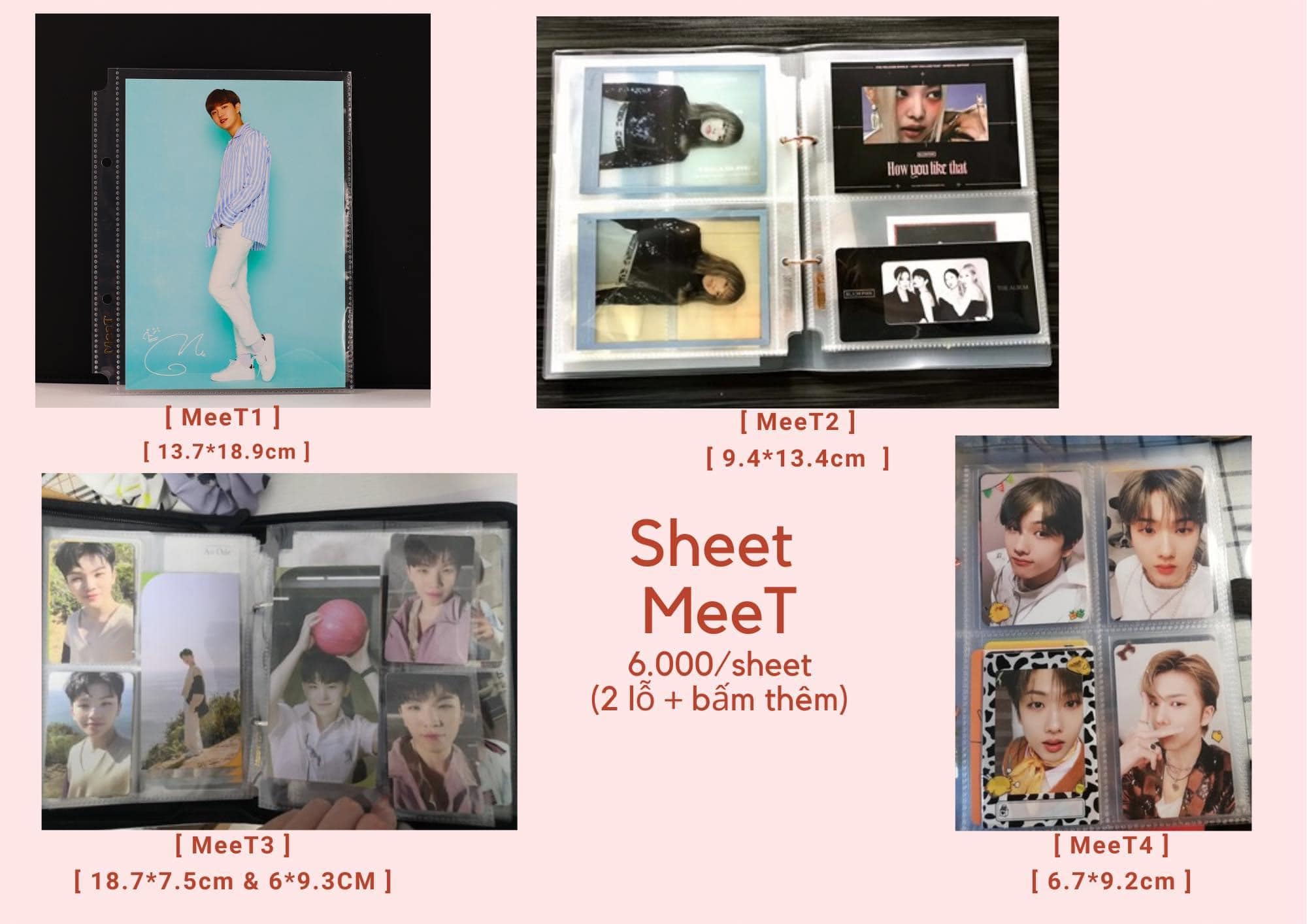 Sổ đựng thẻ bo góc A5 2 còng MeeT - Binder A5 2 còng MeeT
