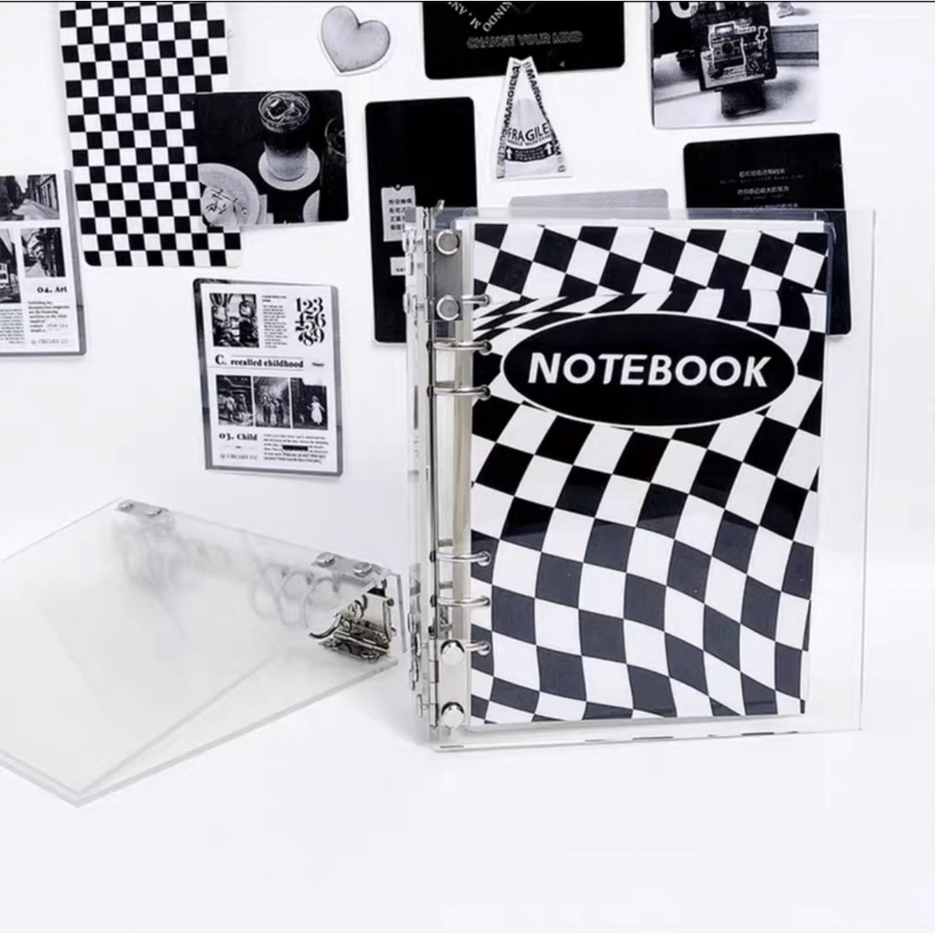 Binder A5 6 còng nhựa trong suốt