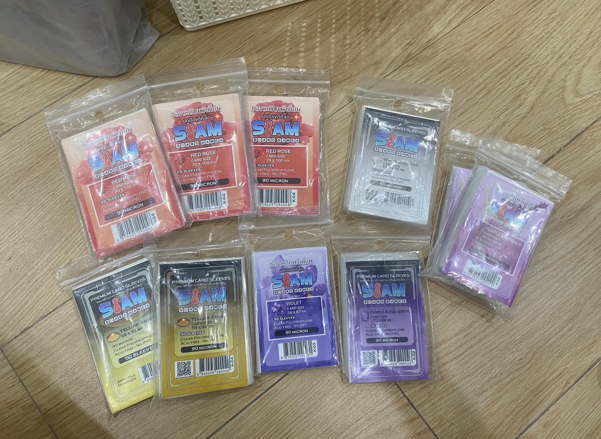 Bọc bảo vệ ảnh thẻ bo góc Siam - Sleeve Siam , bảo vệ card Kpop (hàng Thái)