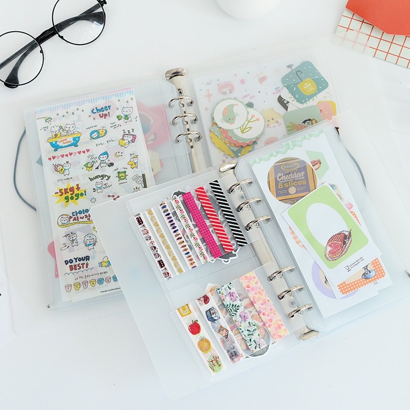 Sổ còng A6 bìa cứng- Binder A6 đựng card