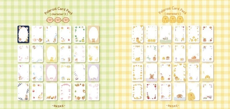 Miếng trang trí ảnh, card idol - Frame Okiki