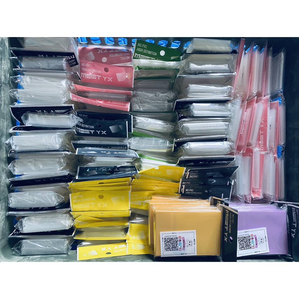Bọc bảo vệ ảnh thẻ bo góc MeeT siêu dày cỡ 66*91 (card Nhật)  - Sleeve MeeT siêu dày chất CPP20