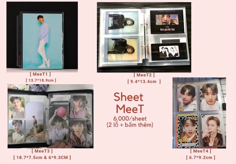 Trang lẻ đựng ảnh A5 - Sheet MeeT XY A5