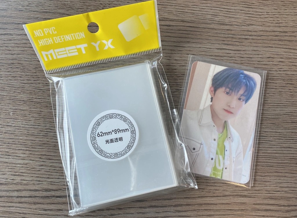 Bọc bảo vệ ảnh thẻ bo góc MeeT siêu dày cỡ 62*89 (double sleeve)  - Sleeve MeeT siêu dày