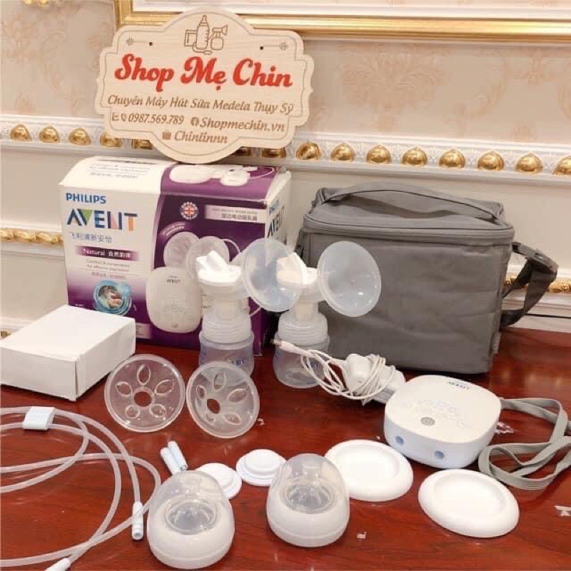 Máy hút sữa avent hoa tuyết điện đôi SCF303