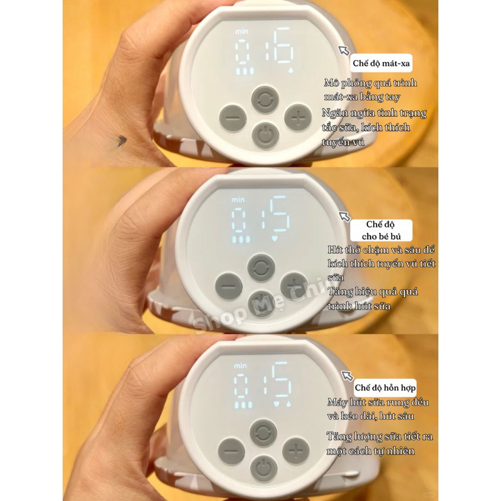 ￼Máy hút sữa Momcozy S12 Pro máy hút sữa điện đôi không dây tiện lợi động cơ khỏe không gây tiếng ồn