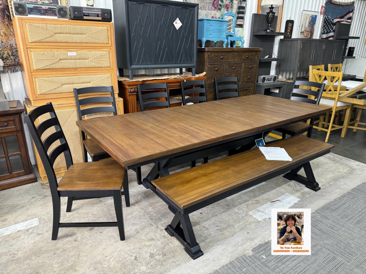 Bộ bàn thương hiệu Bel Furniture Mỹ