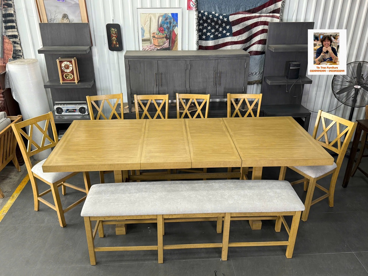 Bộ bàn ăn thương hiệu Bel Furniture Mỹ