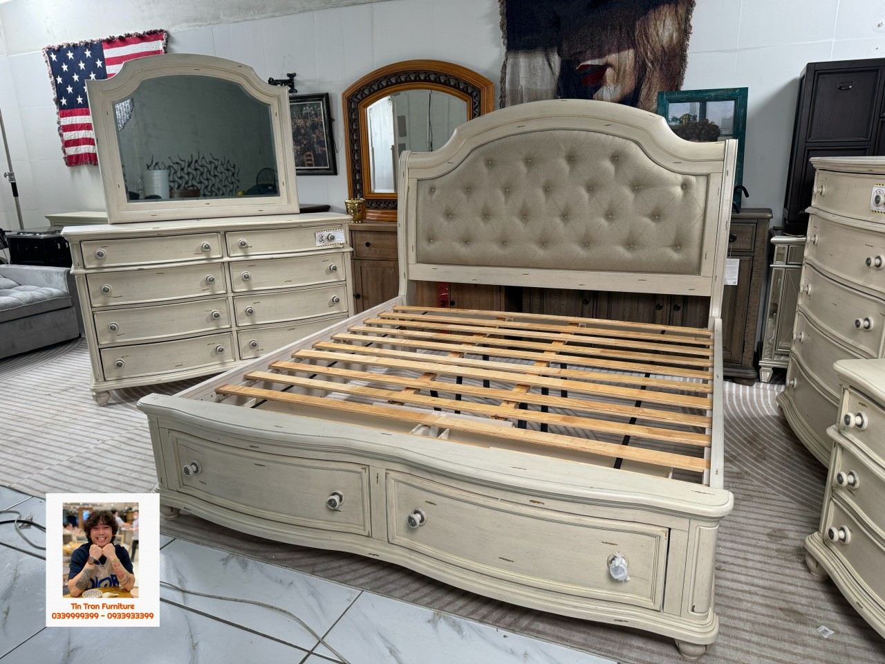 Bộ phòng ngủ cố điển thương hiệu Acne Mỹ