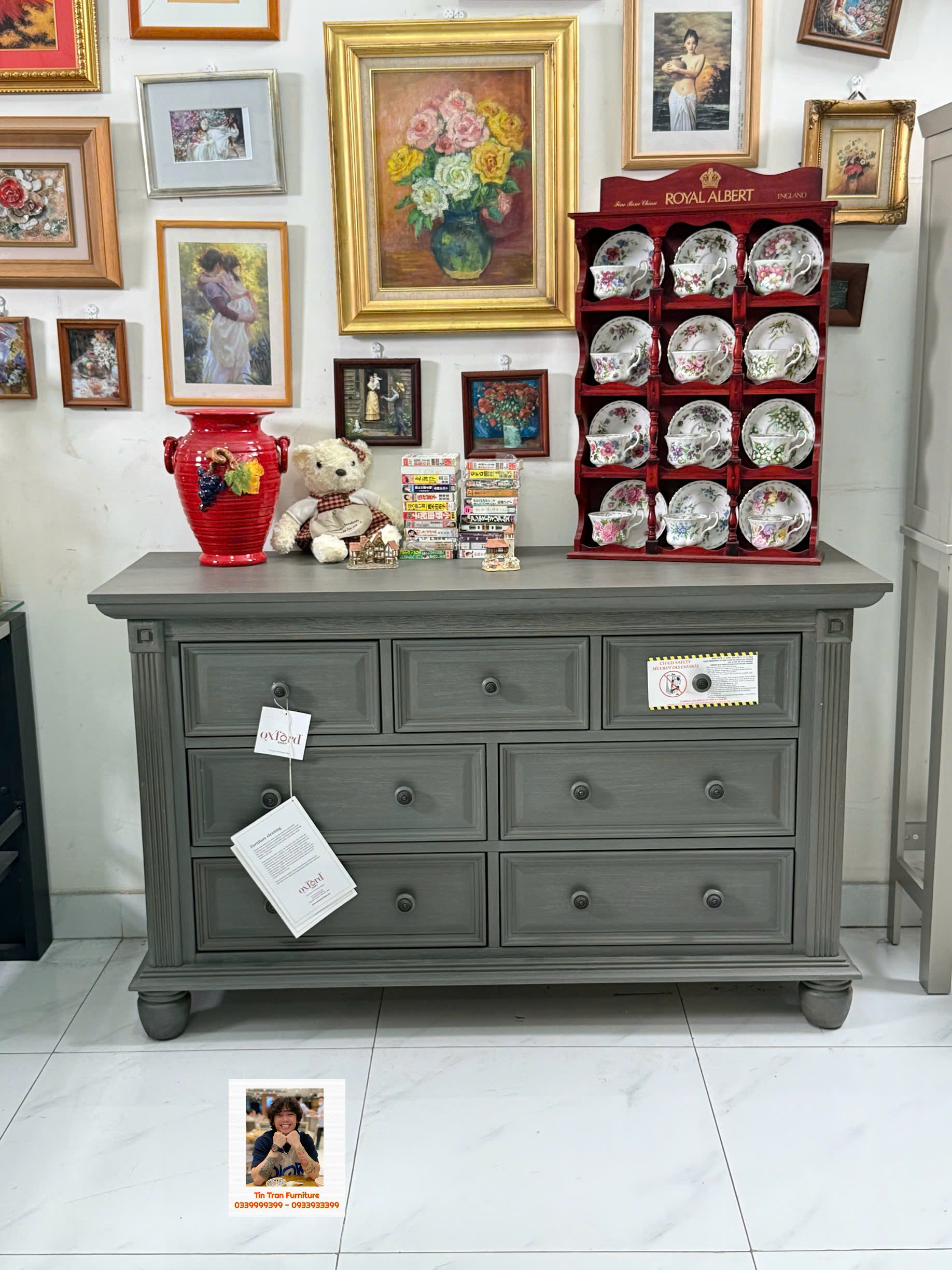 Tủ 7 hộc thương hiệu Oxford Mỹ