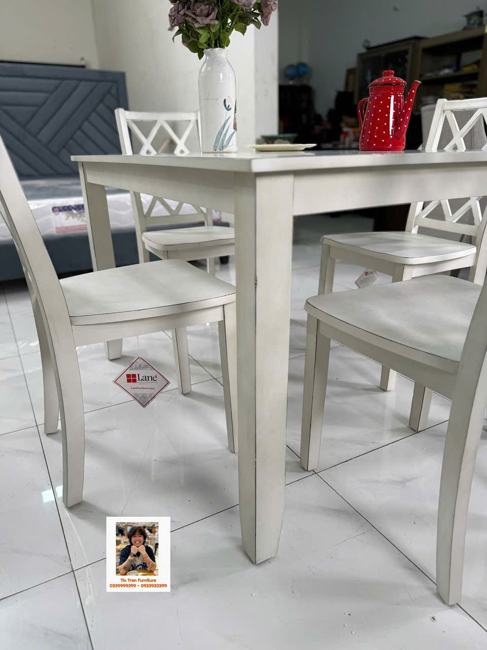 Bộ bàn trắng Thương hiệu Lane Mỹ