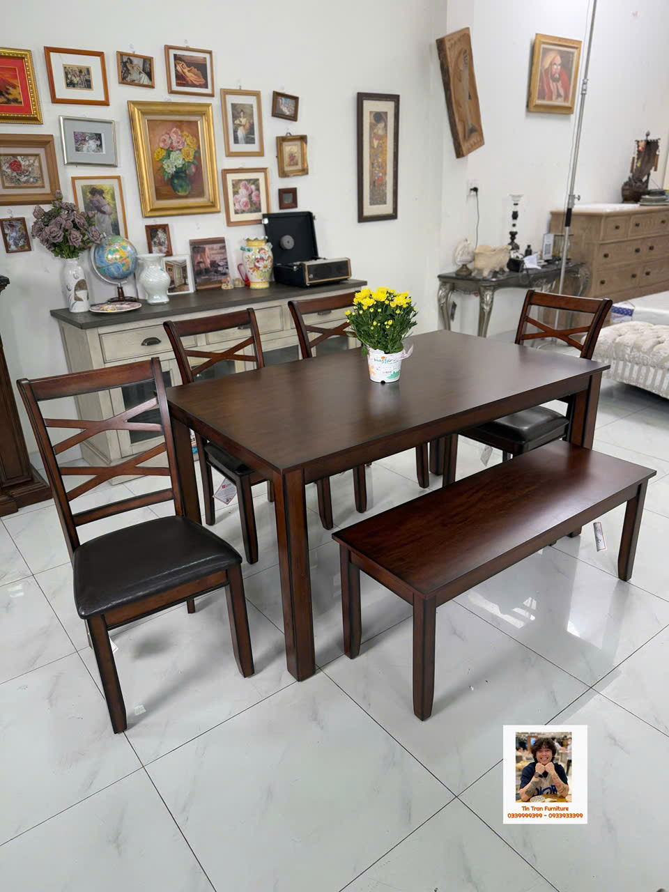 Bộ bàn ăn Thương hiệu Lane Mỹ