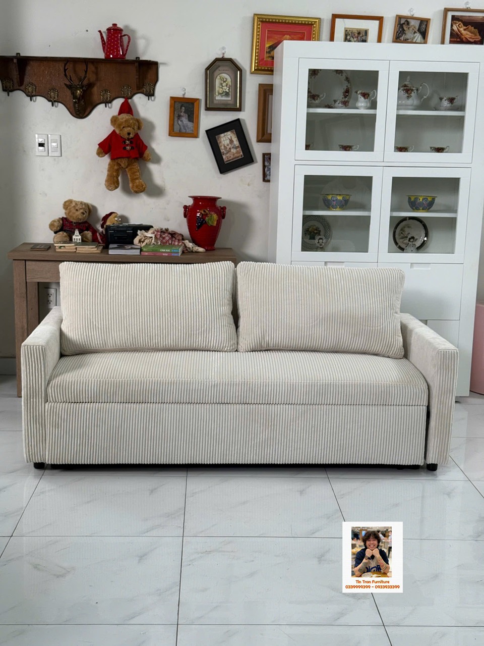 Sofa bed vải nhung