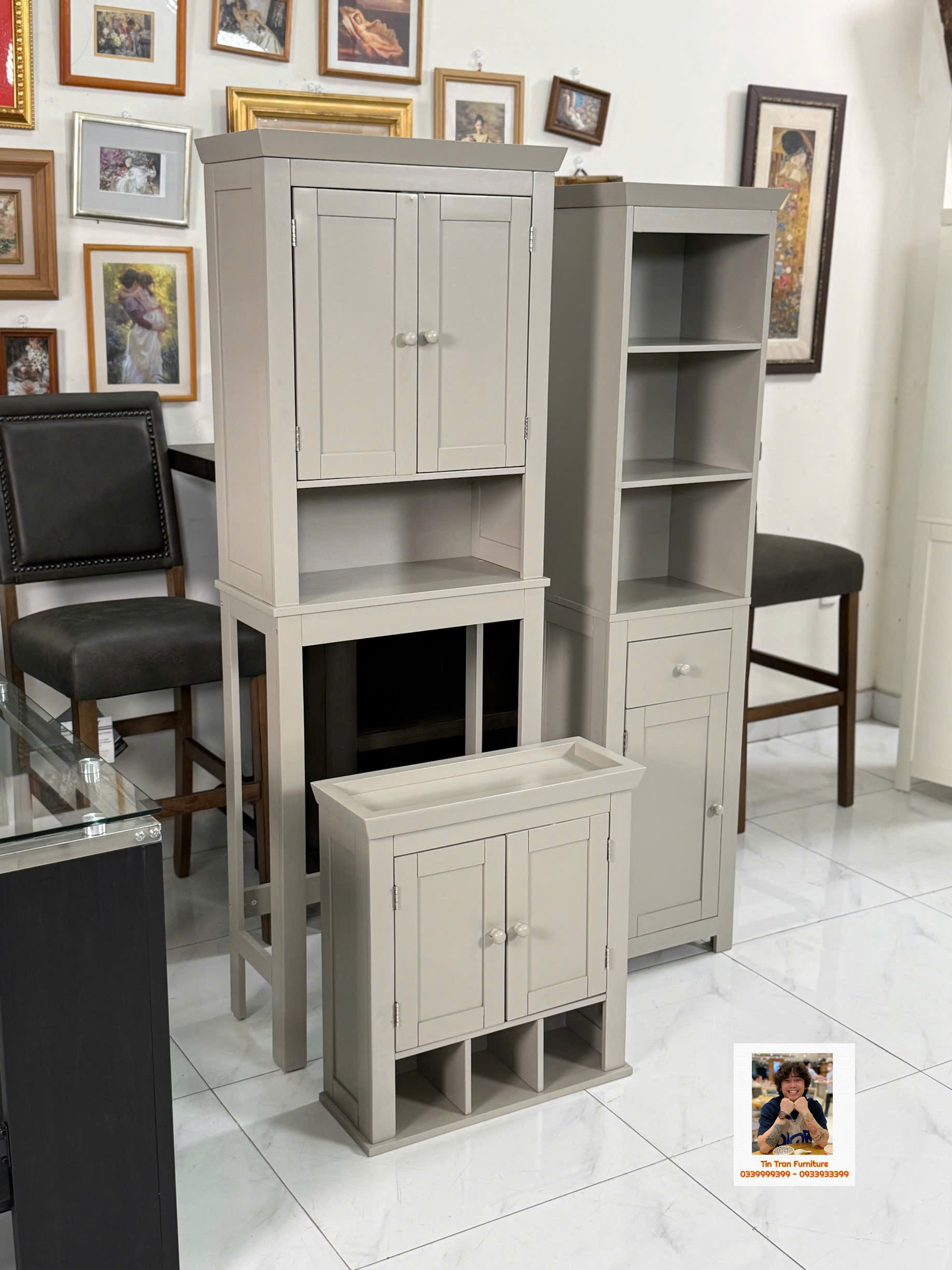 Bộ 3 tủ restroom