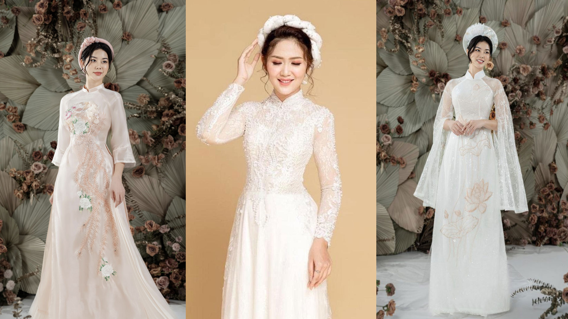Những Mẫu Áo Dài Cưới Đẹp Lung Linh Cho Ngày Trọng Đại