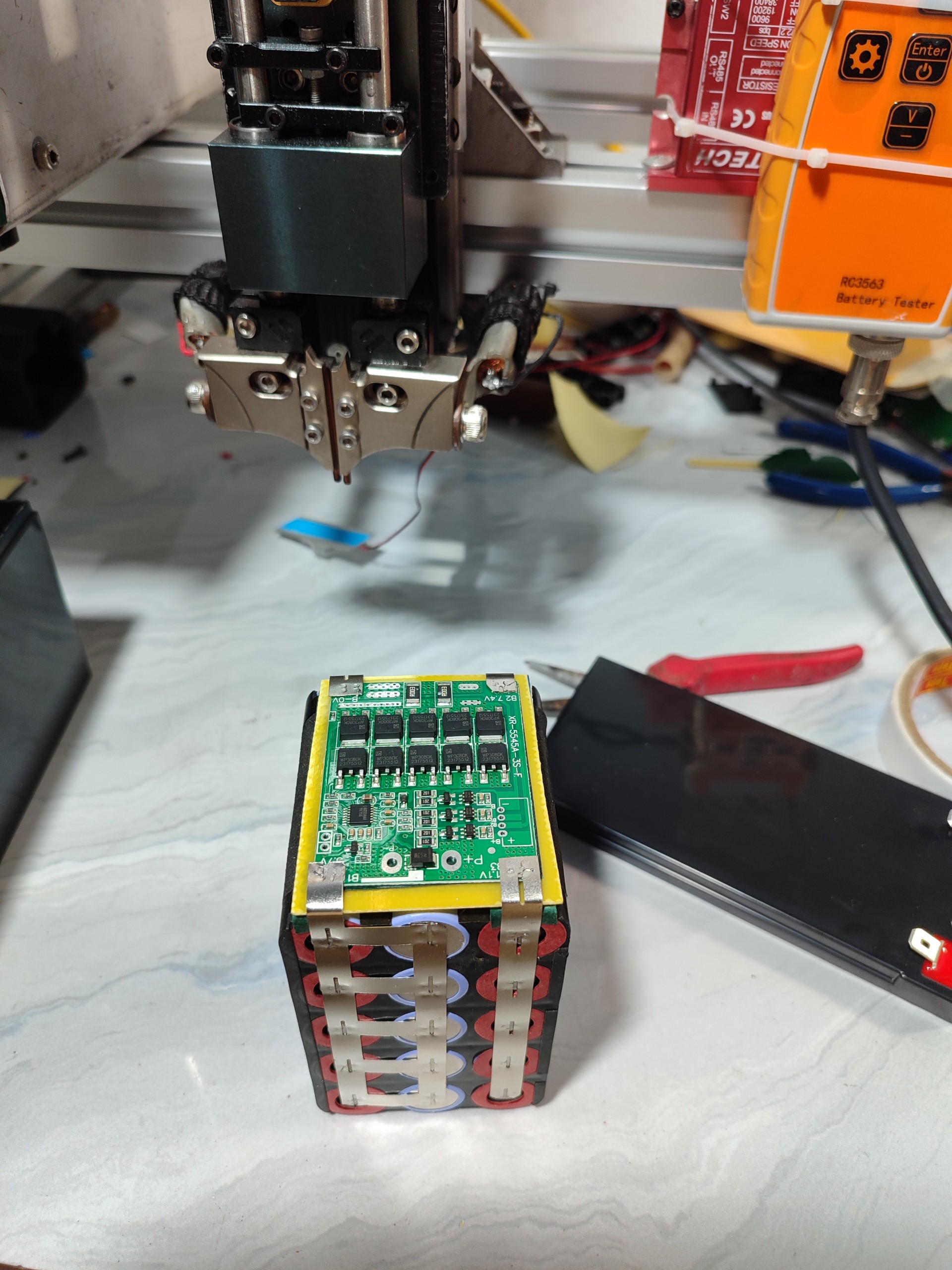 Bình Acquy lithium dung lượng 14,5Ah đóng bằng 15 cell SamSung 29E