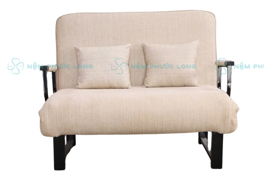 Sofa Giường Gấp Gọn Chính Hãng Phước Long - 80cm, 1m, 1m2, 1m5 màu Kem