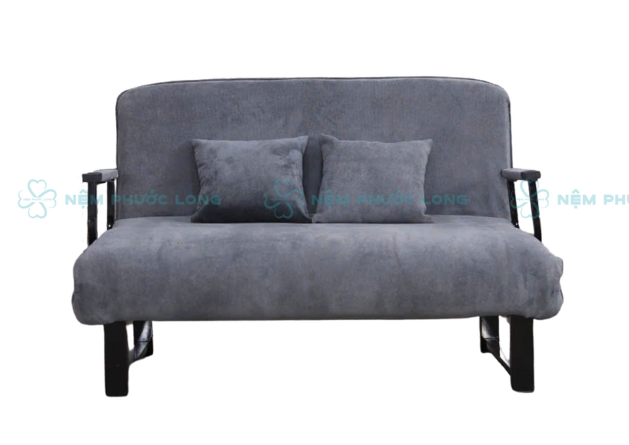 Sofa Giường Thông Minh Chính Hãng Phước Long - 80cm, 1m - xám nhung, xanh nhạt