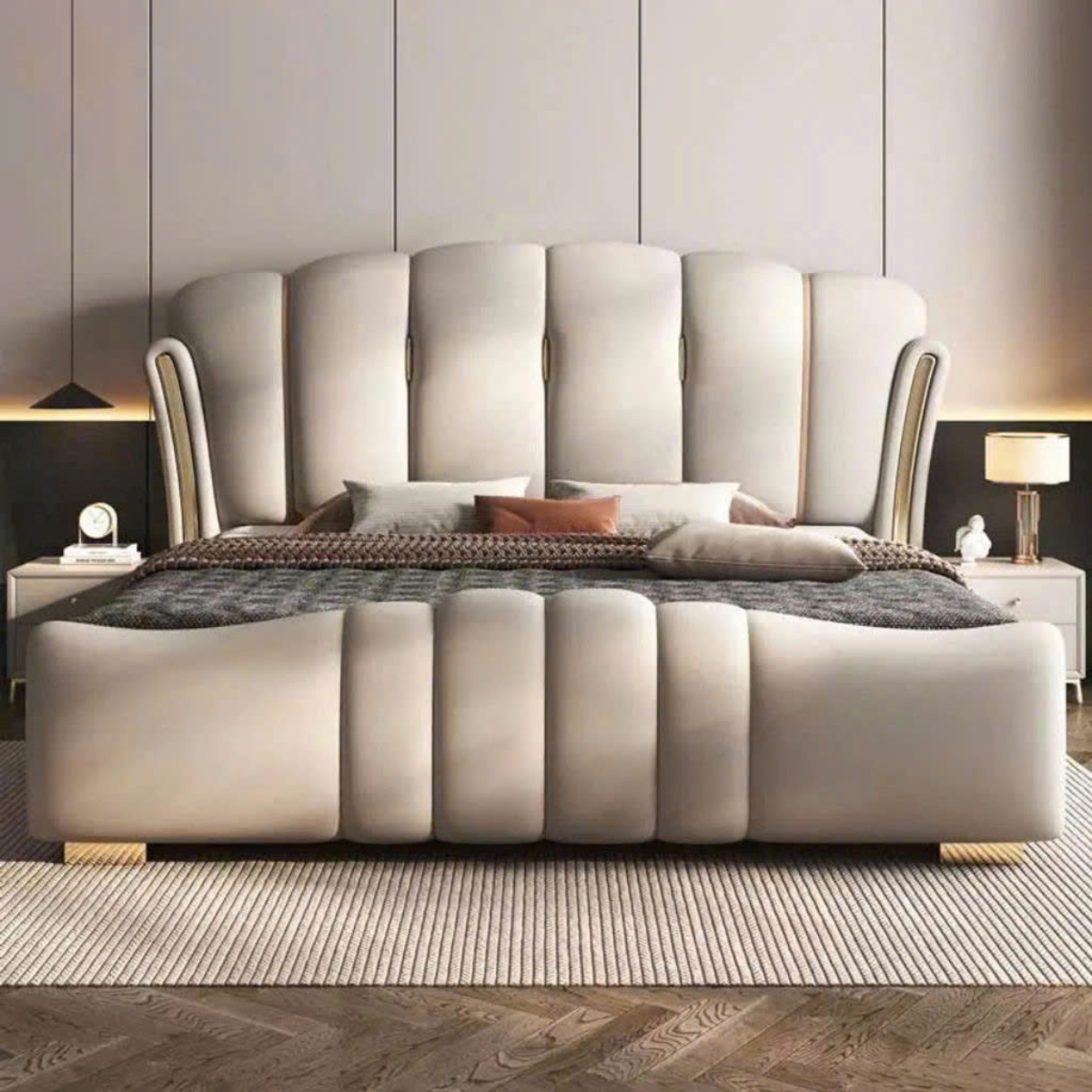 GIƯỜNG NGỦ BỌC DA HIỆN ĐẠI SANG TRỌNG - LB25