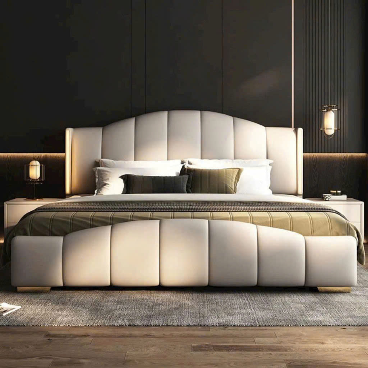 GIƯỜNG NGỦ BỌC DA HIỆN ĐẠI CAO CẤP - LB17